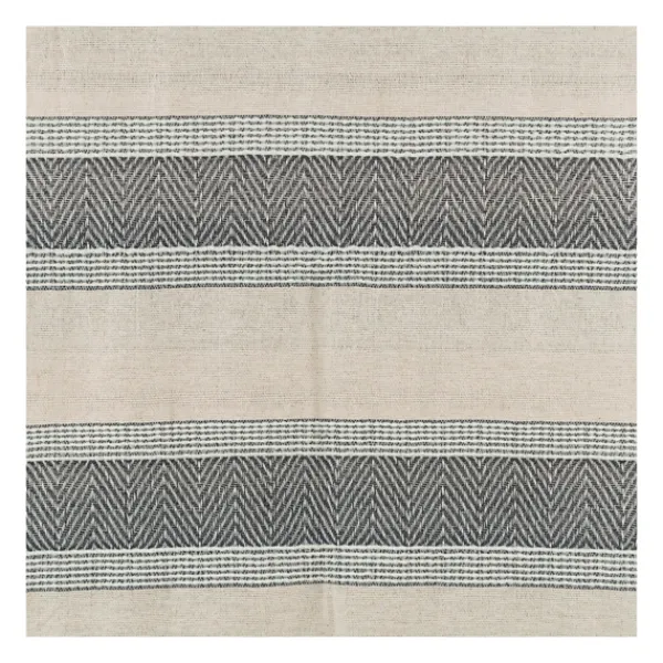 Blankets & Throws-Kirkland's Home Gray And Natural Colorblock Chevron Throw Gray/Tan
