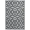 Outdoor Rugs-Kirkland's Home Gray And White Reversible Outdoor Rug, 3X5 Gray/White