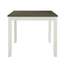 Dining Tables-Kirkland's Home Gray And White Two-Toned Wood Dining Table Gray/White