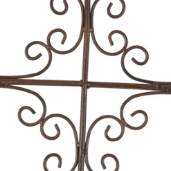 Wall Plaques-Kirkland's Home Gray Angelic Scrollwork Panel Wall Plaque Gray/Tan