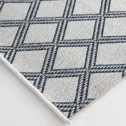 Outdoor Rugs-Kirkland's Home Gray Auckland Trellis Outdoor Area Rug, 6X9 Gray/Blue
