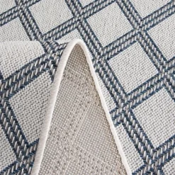Outdoor Rugs-Kirkland's Home Gray Auckland Trellis Outdoor Area Rug, 6X9 Gray/Blue