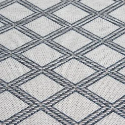 Outdoor Rugs-Kirkland's Home Gray Auckland Trellis Outdoor Area Rug, 5X7 Gray/Blue