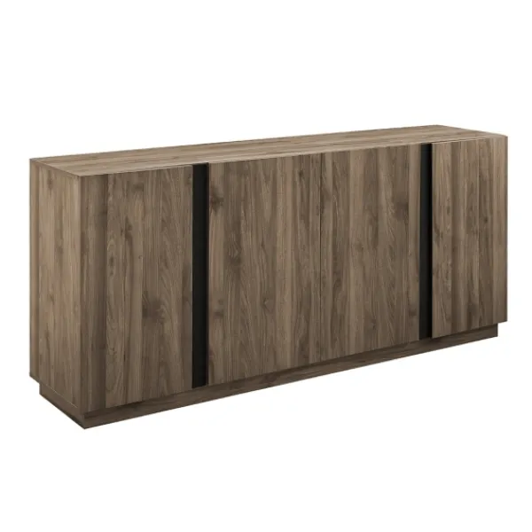 Cabinets & Sideboards-Kirkland's Home Gray Brown Modern 2-Door Sideboard Gray/Brown