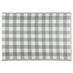 Outdoor Rugs-Kirkland's Home Gray Buffalo Check Outdoor Area Rug, 4X6 Gray/White