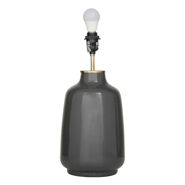 Table Lamps-Kirkland's Home Gray Ceramic Base Gold Accent Table Lamp White