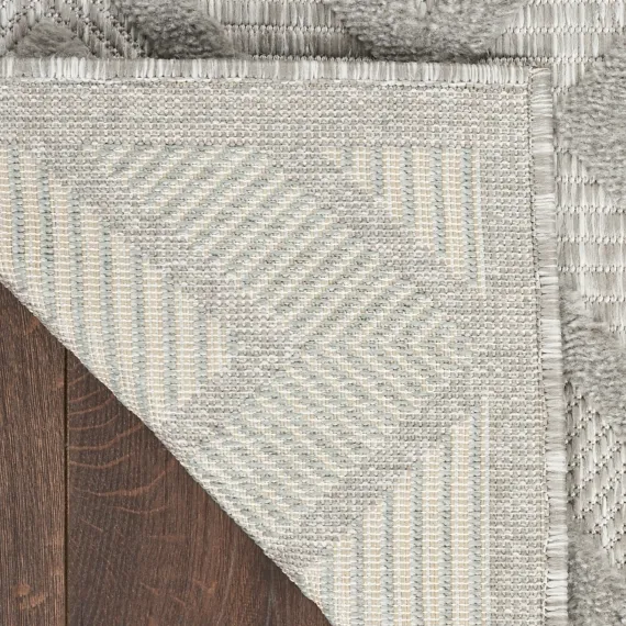Outdoor Rugs-Kirkland's Home Gray Diamond Indoor/Outdoor Area Rug, 5X7 Silver
