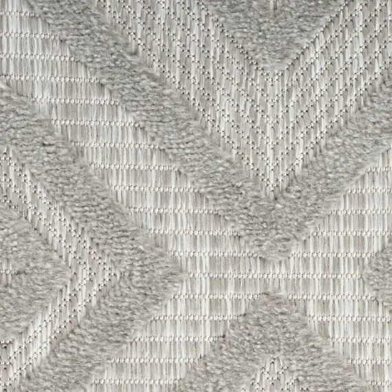 Outdoor Rugs-Kirkland's Home Gray Diamond Indoor/Outdoor Area Rug, 5X7 Silver