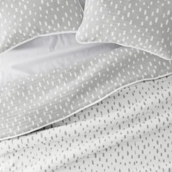 Quilts-Kirkland's Home Gray Dotted Reversible 2-Pc. Twin Quilt Set Gray/White