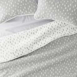 Quilts-Kirkland's Home Gray Dotted Reversible 3-Pc. King Quilt Set Gray/White