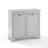 Bathroom Furniture-Kirkland's Home Gray Double Linen Hamper