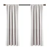 Curtains & Drapes-Kirkland's Home Gray Farmhouse Stripe Curtain Panels, Set Of 2 White/Gray