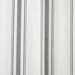 Curtains & Drapes-Kirkland's Home Gray Farmhouse Stripe Curtain Panels, Set Of 2 White/Gray