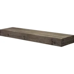 Shelves-Kirkland's Home Gray Floating Rustic Wooden Wall Shelf, 3 Ft.
