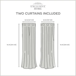 Curtains & Drapes-Kirkland's Home Gray Floral 2-Pc. Curtain Panel Set, 96 In. Gray/White