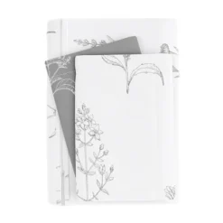 Duvets-Kirkland's Home Gray Floral Reversible 2-Pc. Twin Duvet Cover Set Gray/White