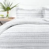 Duvets-Kirkland's Home Gray Geometric 3-Pc. King Duvet Cover Set Gray/White