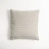 Pillows-Kirkland's Home Gray Houndstooth Feather Throw Pillow Gray/White