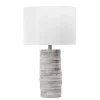 Table Lamps-Kirkland's Home Gray Layered Cylinder Table Lamp White