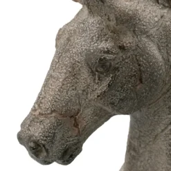 Statues & Figurines-Kirkland's Home Gray Legless Horse Statue Gray/Black