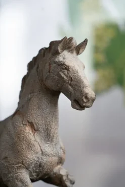 Statues & Figurines-Kirkland's Home Gray Legless Horse Statue Gray/Black