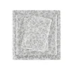 Bed Sheets-Kirkland's Home Gray Leopard Print Satin 4-Pc. King Sheet Set White/Gray