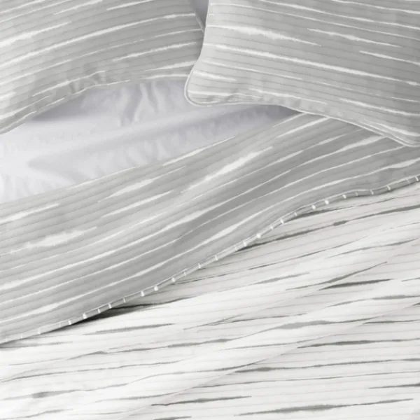 Quilts-Kirkland's Home Gray Linear Reversible 3-Pc. King Quilt Set Gray/White