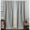 Curtains & Drapes-Kirkland's Home Gray Marl Blackout 2-Pc. Curtain Panel Set, 96 In. Gray/White