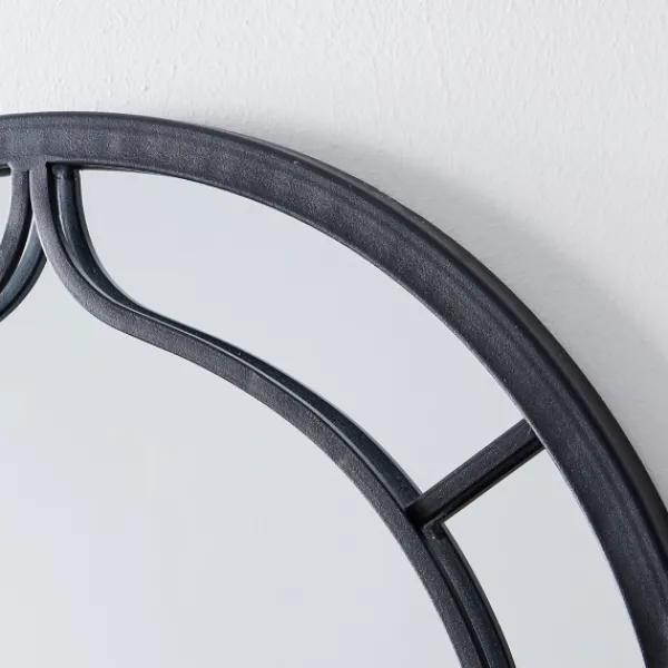 Decorative Mirrors-Kirkland's Home Gray Metal Arched Mirror
