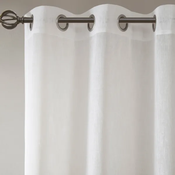 Curtains & Drapes-Kirkland's Home Gray Modern Stripes Curtain Panel, 84 In. Gray/White