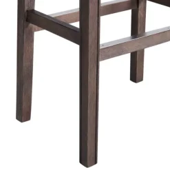 Bar Stools & Counter Height Stools-Kirkland's Home Gray Nailhead Trim Saddle Bar Stools, Set Of 2