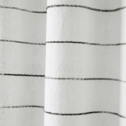 Curtains & Drapes-Kirkland's Home Gray Ombre Stripe Curtain Panel Set, 84 In. Gray/White