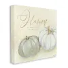 Wall Quotes & Signs-Kirkland's Home Gray Pumpkins Autumn Harvest Canvas Art Print Gray/Tan