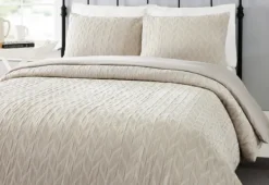 Duvets-Kirkland's Home Gray Raised Chevron 3-Pc. King Duvet Set
