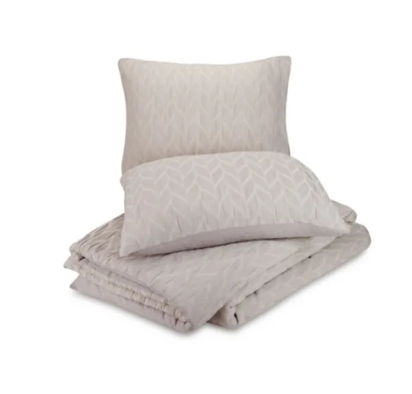 Duvets-Kirkland's Home Gray Raised Chevron 3-Pc. King Duvet Set