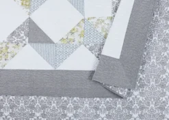 Quilts-Kirkland's Home Gray Reine-Marie Full/Queen 3-Pc. Quilt Set Gray/Yellow/White