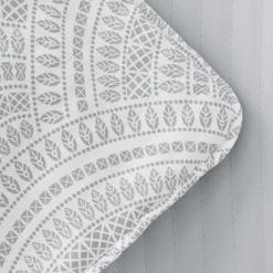Quilts-Kirkland's Home Gray Scalloped Reversible 3-Pc. King Quilt Set Gray/White