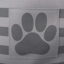 Baskets & Boxes-Kirkland's Home Gray Stripes And Paw Basket With Handles
