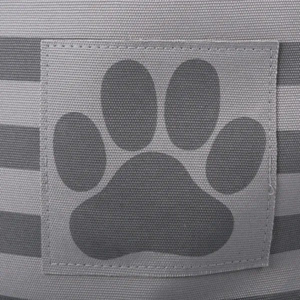 Baskets & Boxes-Kirkland's Home Gray Stripes And Paw Basket With Handles