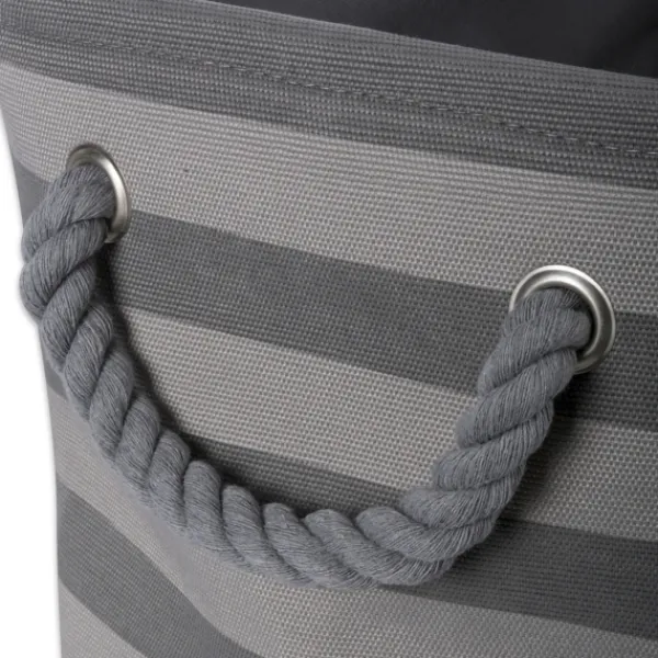 Baskets & Boxes-Kirkland's Home Gray Stripes And Paw Basket With Handles