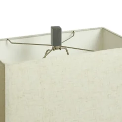 Table Lamps-Kirkland's Home Gray Traditional Rectangular Table Lamp Gray/Tan