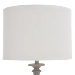 Floor Lamps-Kirkland's Home Gray Traditional Spindle Floor Lamp White