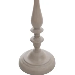 Floor Lamps-Kirkland's Home Gray Traditional Spindle Floor Lamp White