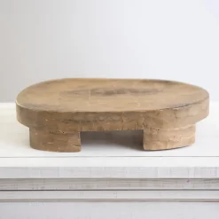 Decorative Accents-Kirkland's Home Gray Wash Mango Wood Riser