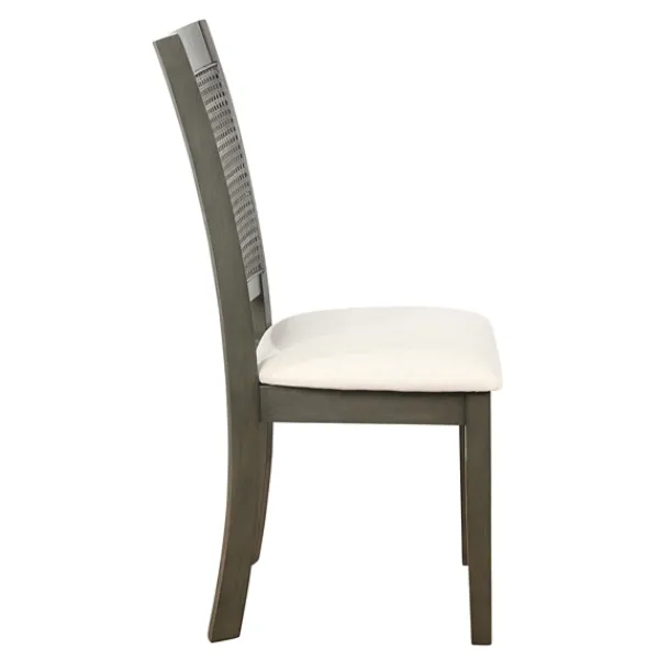 Dining Chairs-Kirkland's Home Gray Wilbur Cane Back Dining Chairs, Set Of 2 Gray/White