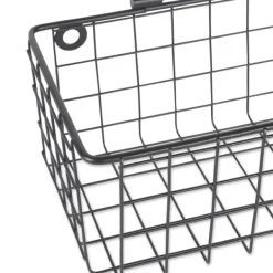 Shelves-Kirkland's Home Gray Wire Wall Baskets, Set Of 2