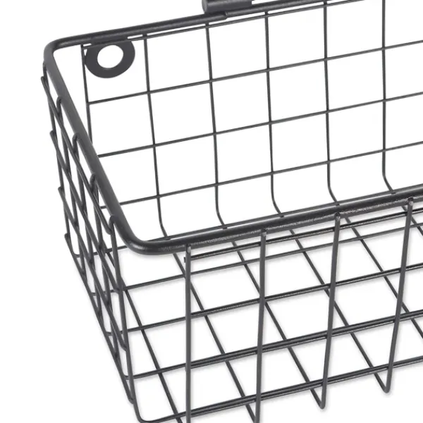 Shelves-Kirkland's Home Gray Wire Wall Baskets, Set Of 2