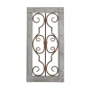 Wall Plaques-Kirkland's Home Gray Wood Traditional Scroll Wall Plaque Gray/Brown