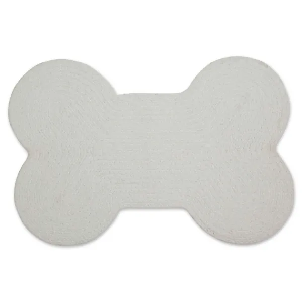 Kitchen & Floor Mats-Kirkland's Home Gray Woof Bone Pet Bowl Mat Gray/White