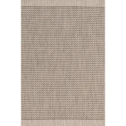 Outdoor Rugs-Kirkland's Home Gray Zig Zag Stripe Outdoor Area Rug, 7X10 Tan/Gray